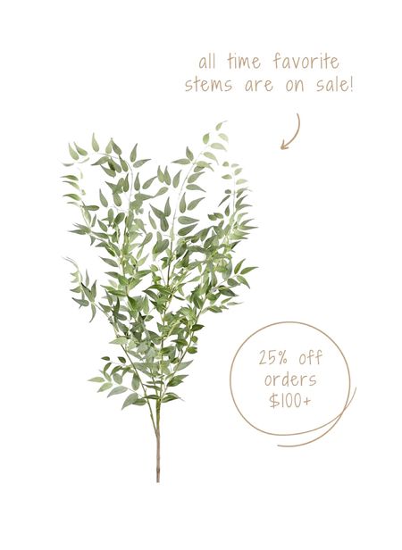 Afloral sale! Last day! Favorite Ruscus stems! Two colors available!

Stems, faux stems, artificial stems, greenery, home decor, home design, design, home sales, organic modern

#LTKCyberWeek #LTKsalealert #LTKhome
