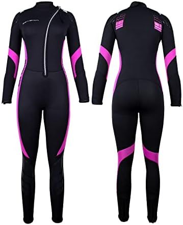 Seaskin Mens Womens Wetsuit Flame-I 3mm Neoprene Full Body Diving Suits Front Zip Wetsuit for Div... | Amazon (US)
