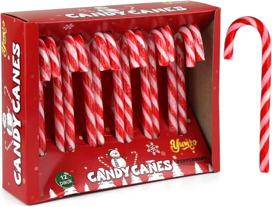 Christmas Candy Canes Classic Red and White Peppermint Flavor for Holiday Family Indulgement - Bu... | Amazon (US)