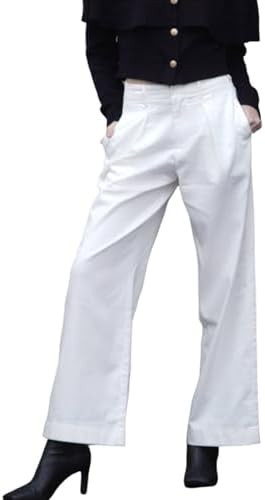 GOELIA High Waisted Pants for Women Trendy Wide Leg Boyfriends Baggy Jeans y2k with Pockets | Amazon (US)