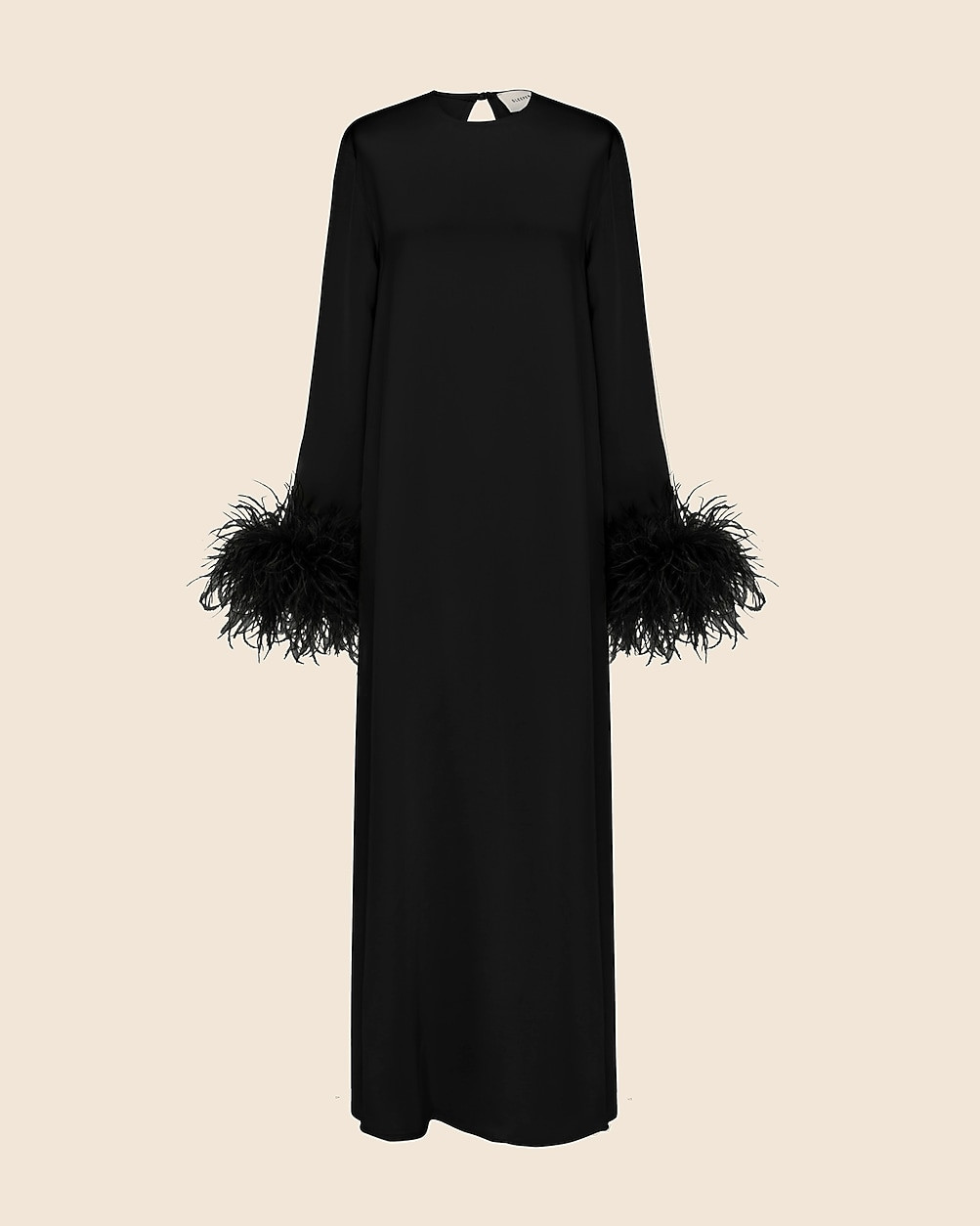SLEEPER Suzi maxi dress with detachable feather boa | J. Crew US