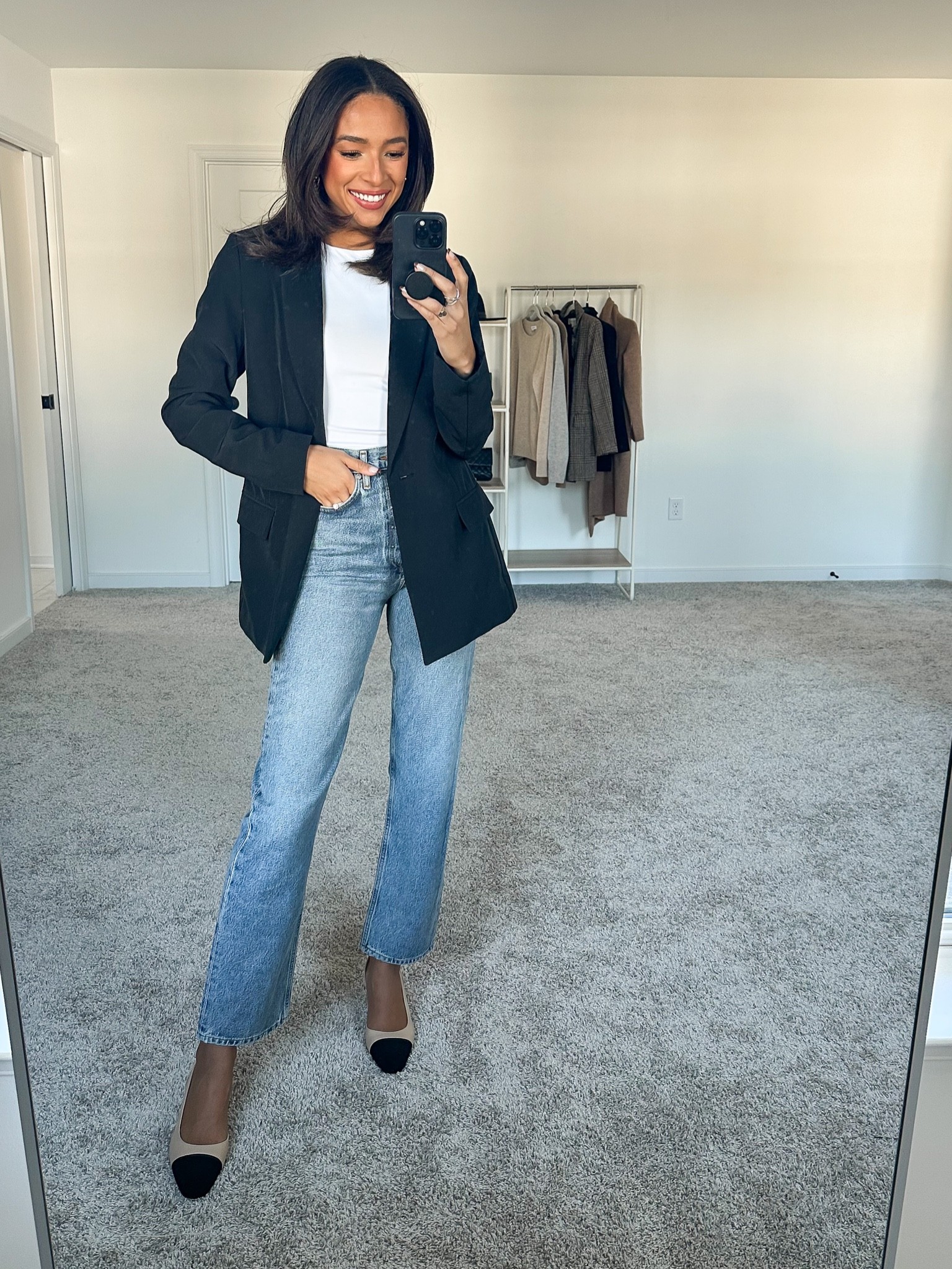 Smart casual Amazon work outfit on sale! Small blazer - oversized fit, S white seamless tank, toe cap slingbacks fit TTS and so comfy! 







Amazon, Amazon fashion, found it on Amazon, fall fashion, black blazer

#LTKstyletip #LTKsalealert #LTKworkwear