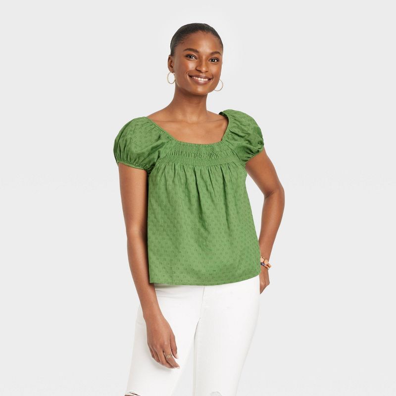 Women's Puff Cap Sleeve Top - Universal Thread™ | Target