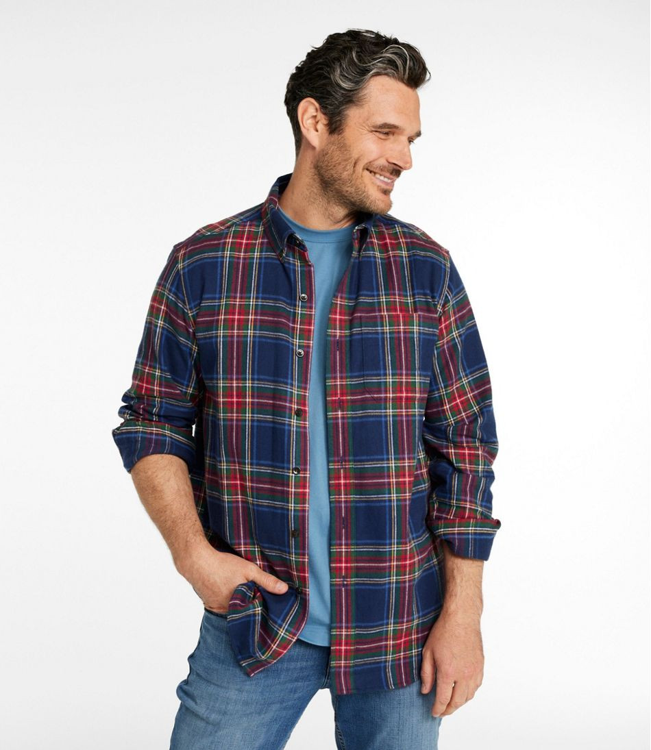 Men's Scotch Plaid Flannel Shirt, Traditional Fit | L.L. Bean