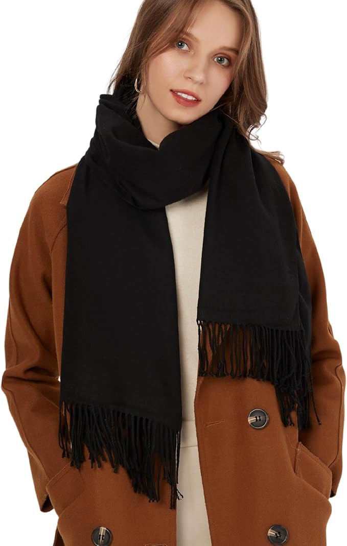 Pashmina Shawl Wrap Soft Cashmere Feel Blanket Scarf for Women, Wedding & Evening Wrap, Winter Wa... | Amazon (US)