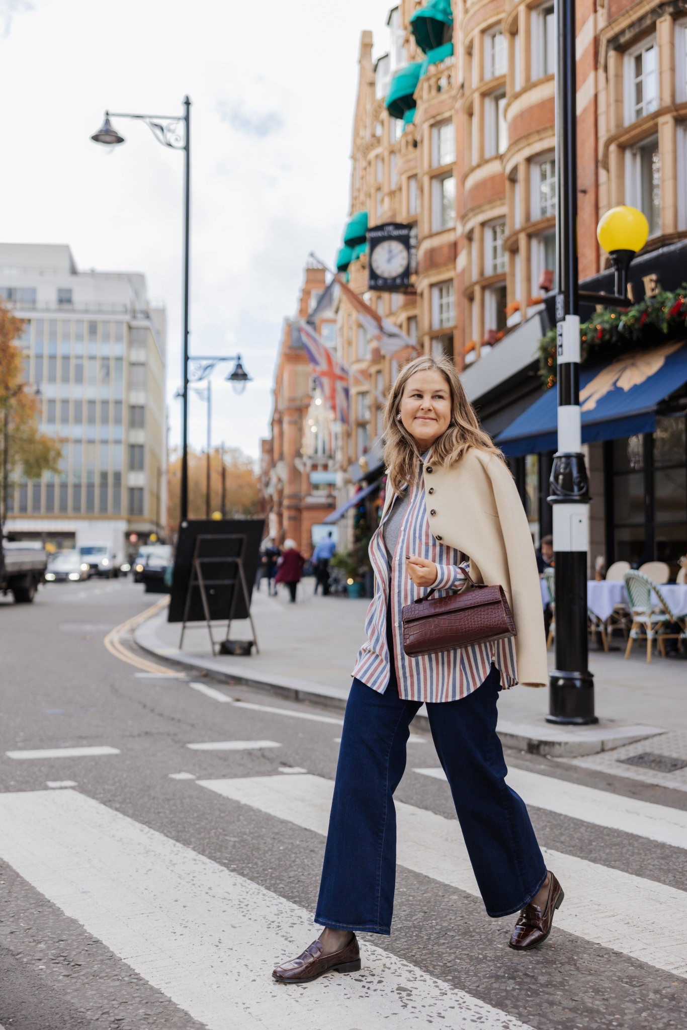 Button up I’m wearing all spring, and I love to layer it with a sleeveless cashmere sweater on cooler days 

#LTKootd #LTKdayinmylife