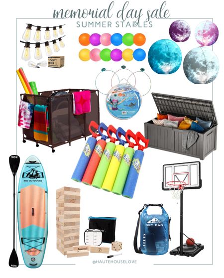 Memorial Day Sale - Summer Staples

Outdoor Organization | Pool Toys | Kids activities | Outdoor Lighting

#LTKSaleAlert #LTKHome