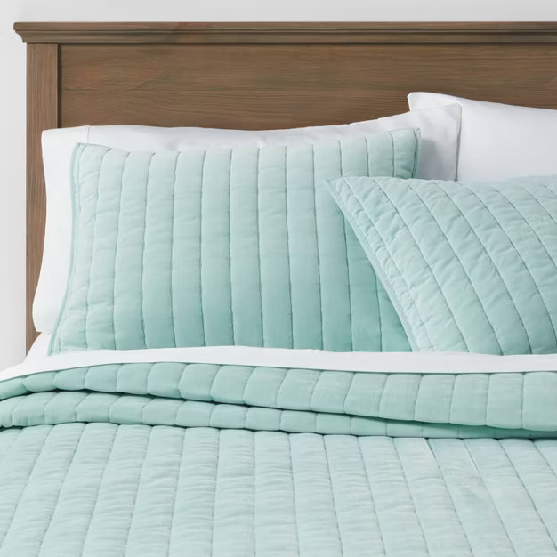 Channel Stitch Velvet Quilt - Threshold | Target