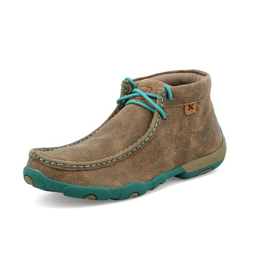Twisted X Women's Chukka Driving Moc Boot, Bomber & Turquoise, 6.5 W | Amazon (US)