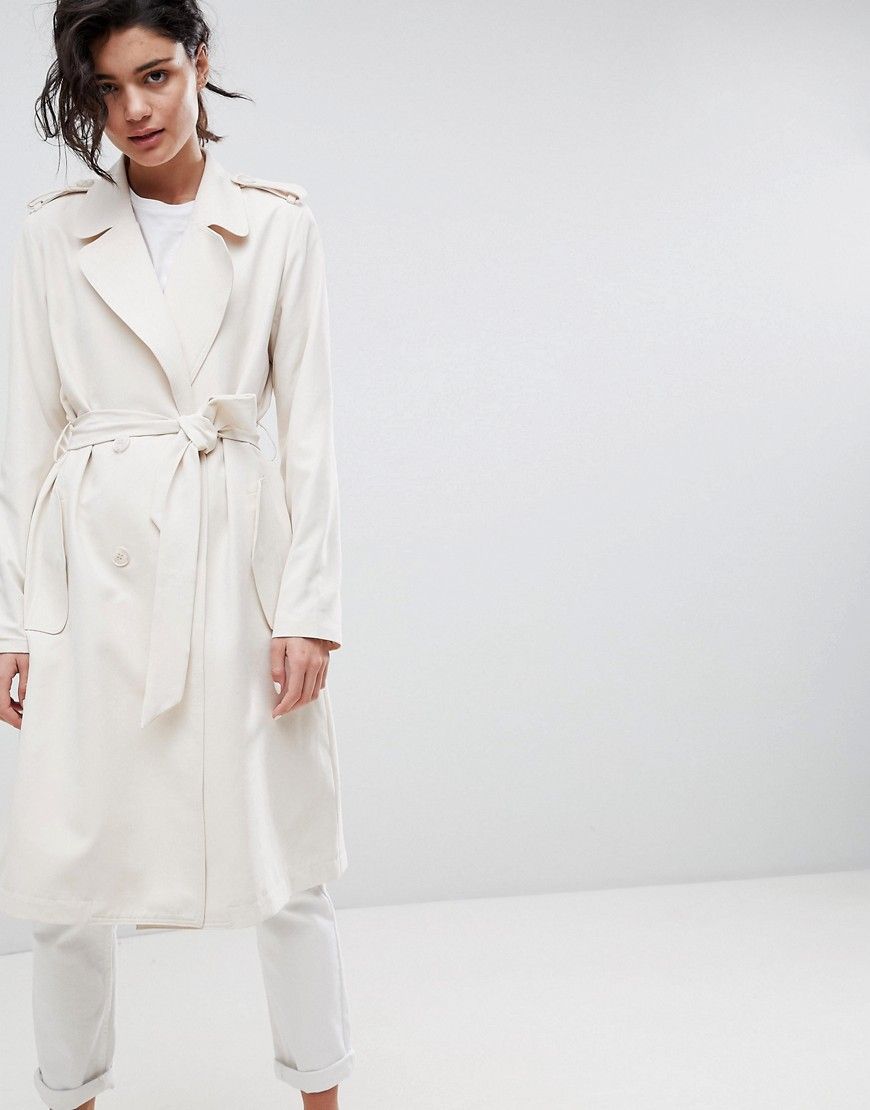 2NDDAY Slouchy Trench Coat - Cream | ASOS US