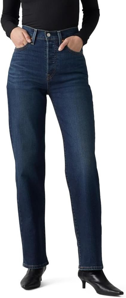 Levi's Womens Ribcage Straight Full Length Jeans | Amazon (US)