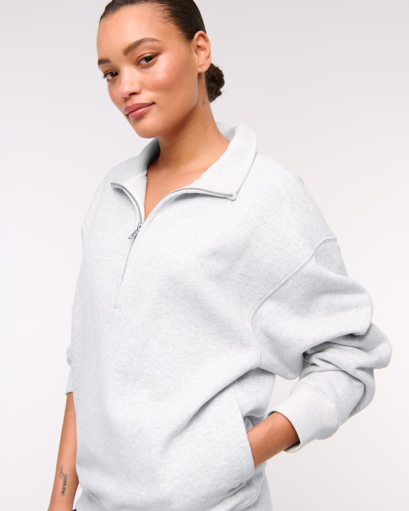 Essential Vintage Sunday Half-Zip | Abercrombie & Fitch (US)