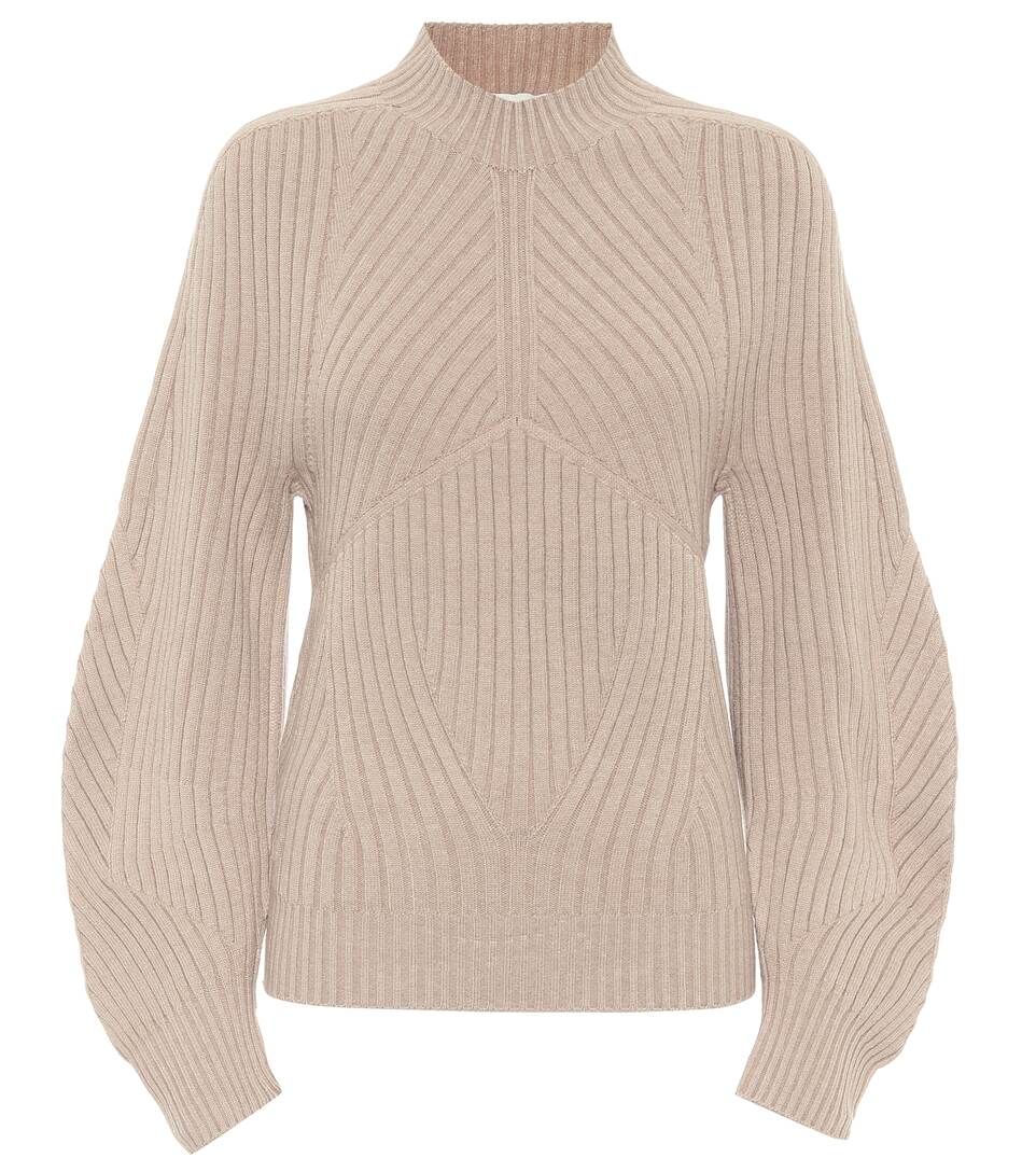 Rib-knit stretch wool-blend sweater | Mytheresa (UK)