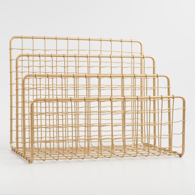 Gold Wire Antonia File Holder | World Market