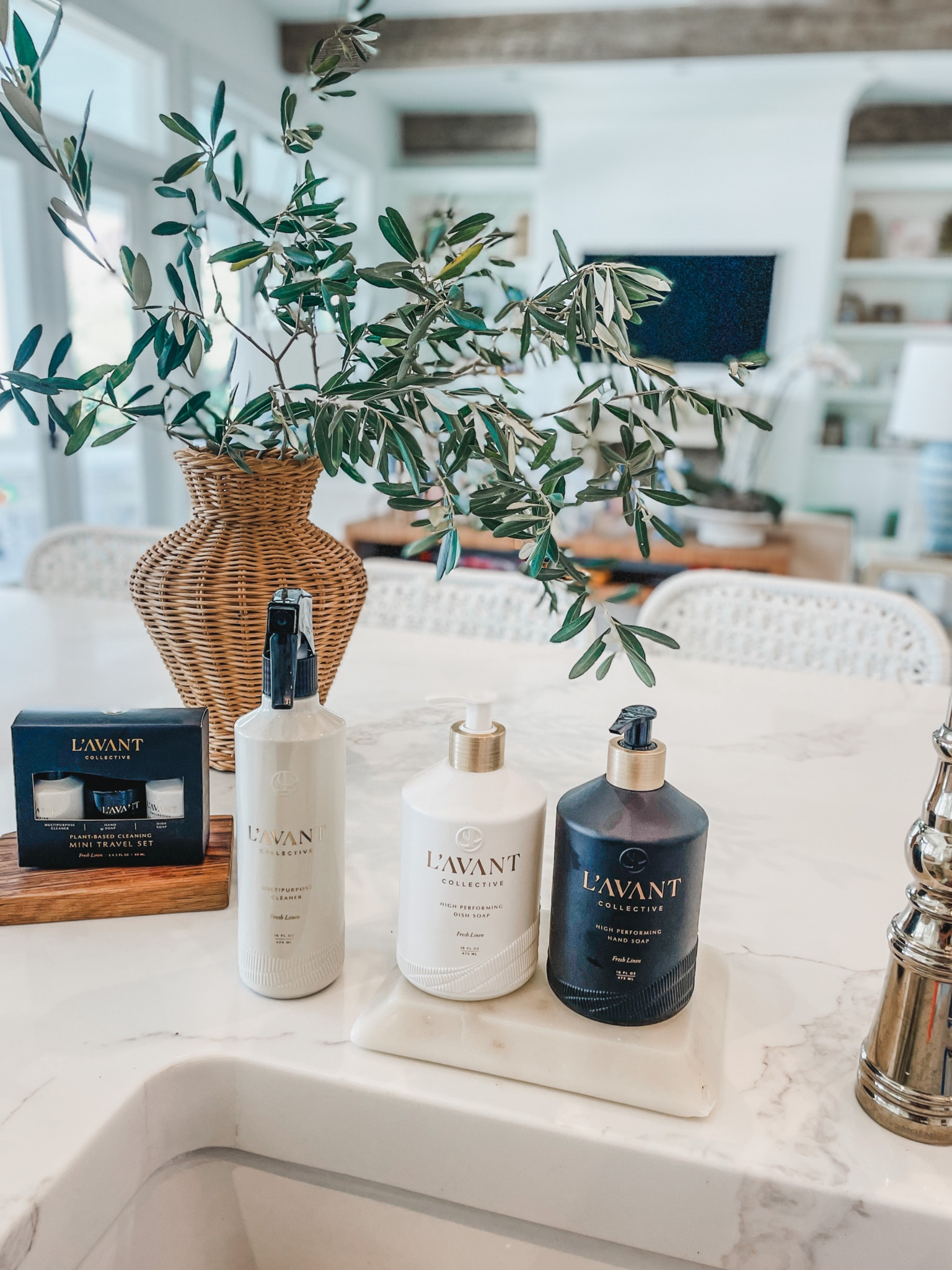 An elevated kitchen sink with L’Avant collection - luxury hand soap - dish soap - all purpose cleaner 

#LTKunder100 #LTKunder50 #LTKhome