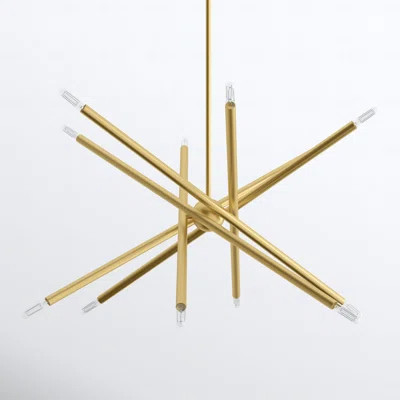 Poco 12 - Light Sputnik Modern Linear Chandelier | Wayfair North America
