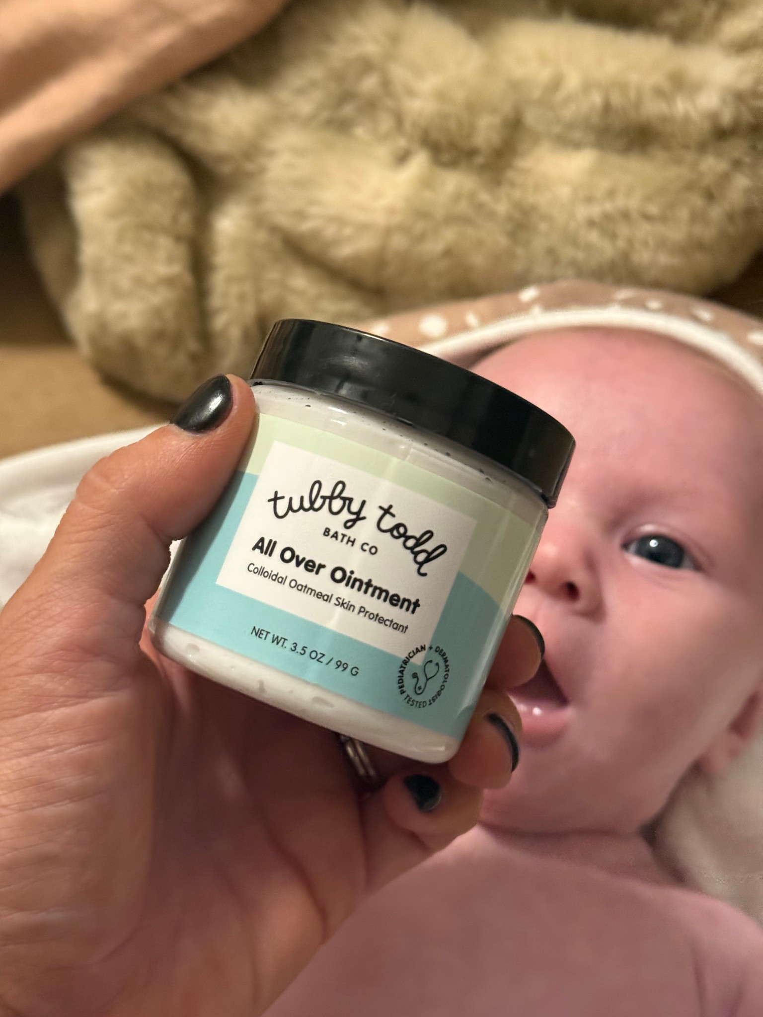 legit made such a difference in her baby acne!!! 