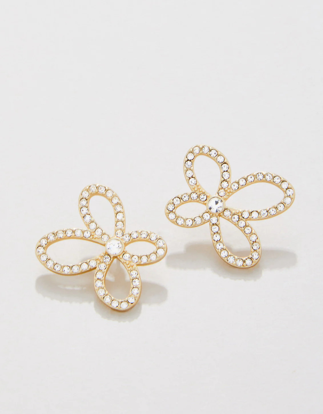 Louise Flower Earrings Crystal | Spartina 449