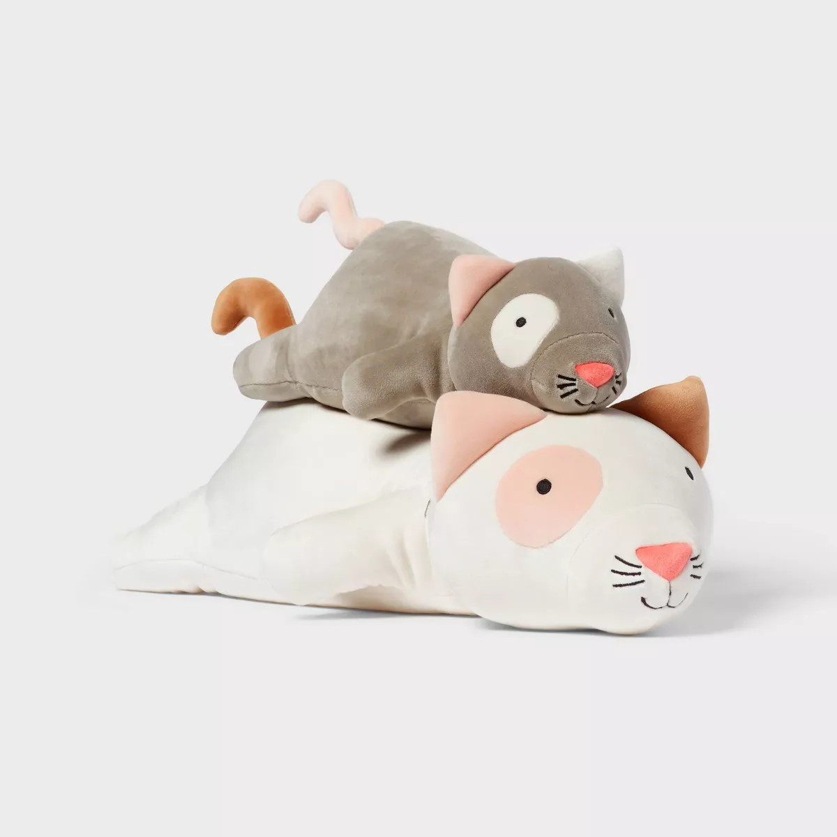 Cat and Baby Weighted Plush Kids' Throw Pillow Cream - Pillowfort™ | Target