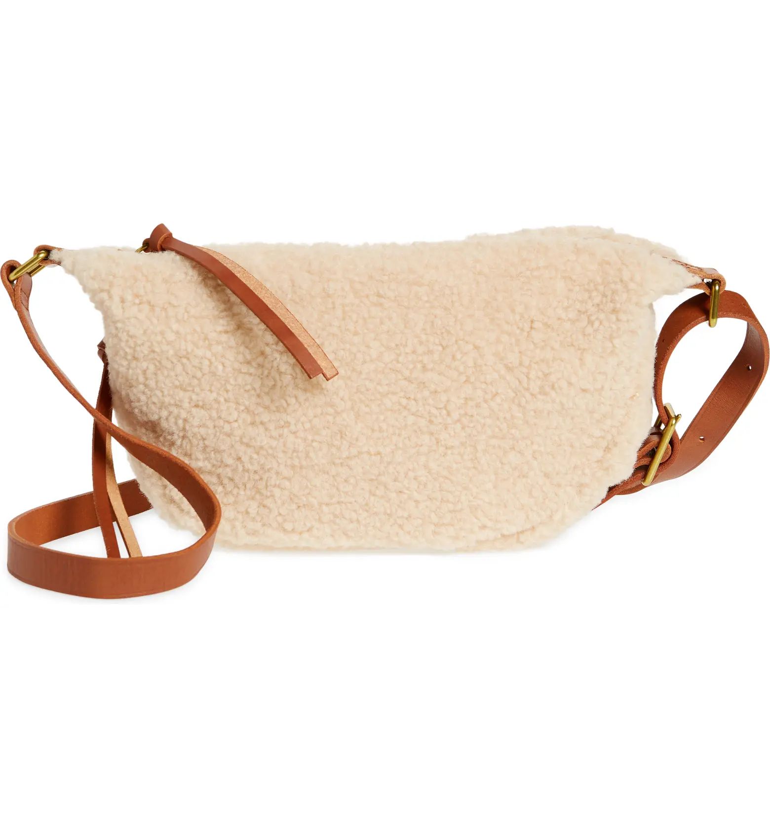 Madewell Mini The Resourced High Pile Fleece Sling Bag | Nordstrom | Nordstrom