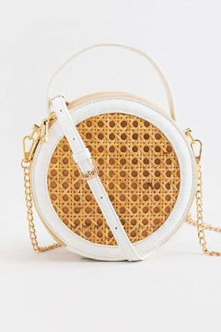 Karina Round Rattan Crossbody | Francesca's