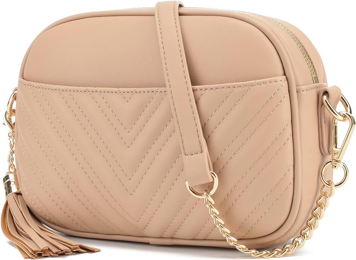 lola mae Quilted Crossbody Bag, Trendy Design Shoulder Purse | Amazon (US)