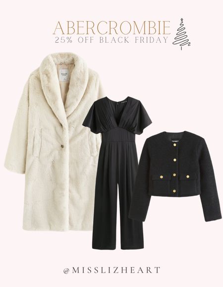 Abercrombie Black Friday picks! This is the cutest coat perfect for a holiday party! 

#LTKCyberWeek #LTKsalealert