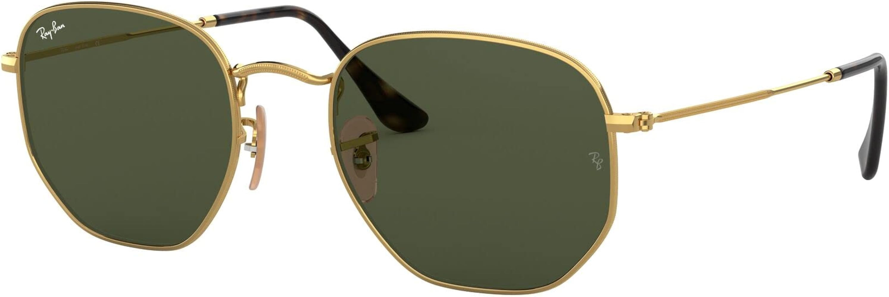 Ray-Ban RB3548N Hexagonal Flat Lens Hexagonal Sunglasses | Amazon (US)