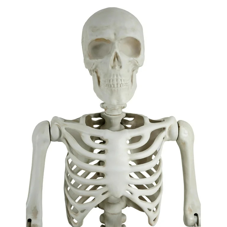 10 ft. Giant Poseable Skeleton, Bone Colored, Halloween Outdoor Decoration, Way to Celebrate | Walmart (US)