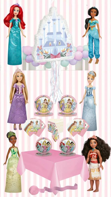 Princess party decor from Walmart+ !!! 