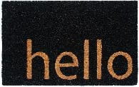 Mainstays Black Hello Coir Doormat 18"X30" - Walmart.com | Walmart (US)