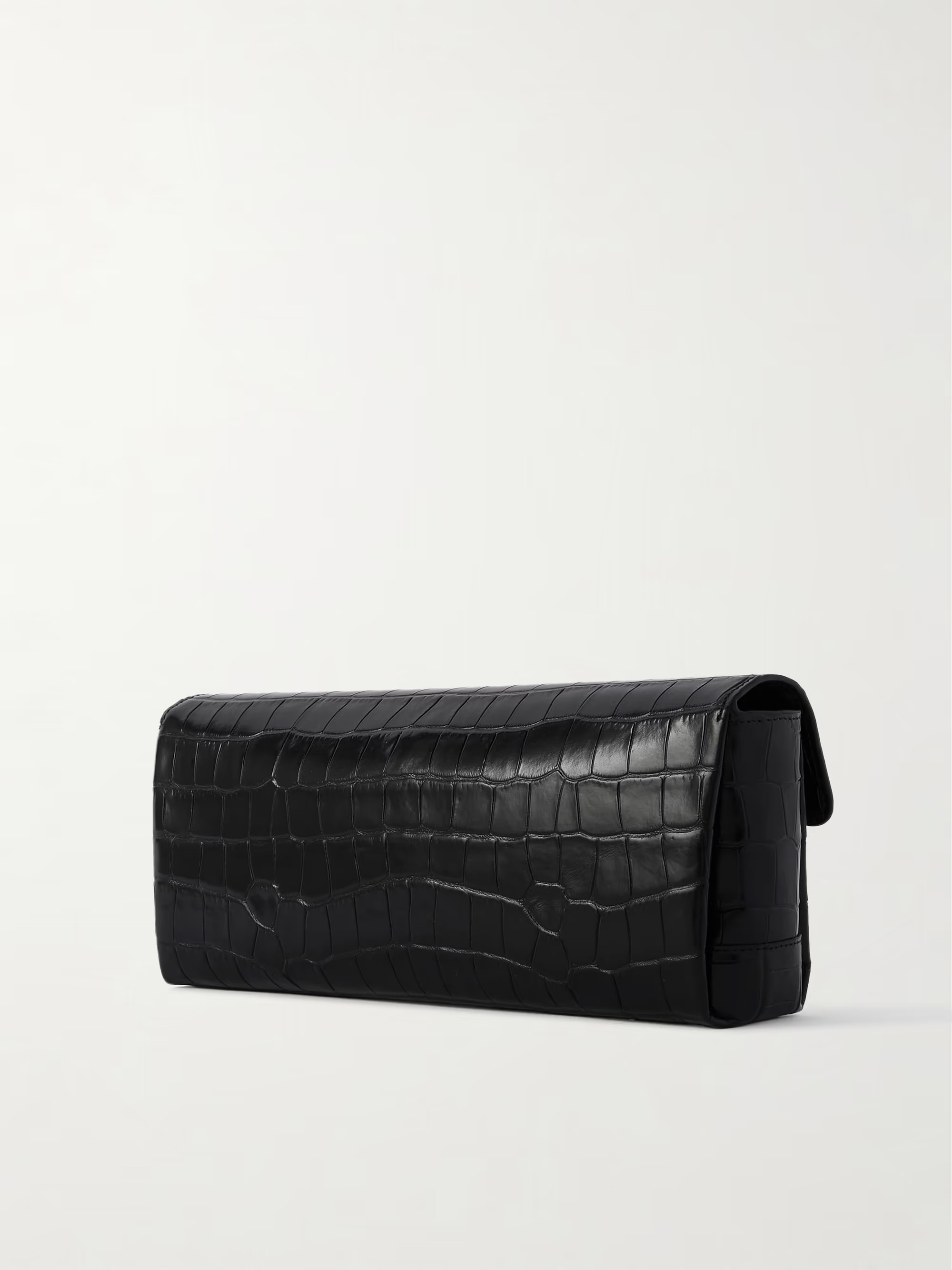 T-Lock croc-effect clutch | NET-A-PORTER (UK & EU)