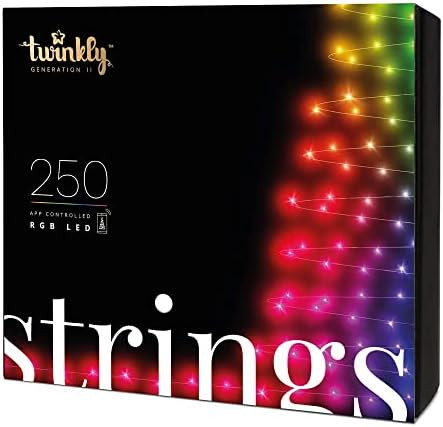 Twinkly Smart Decorations 250 LED RGB 65.5 Foot Multicolor LED Indoor and Outdoor App Controlled Hol | Amazon (US)