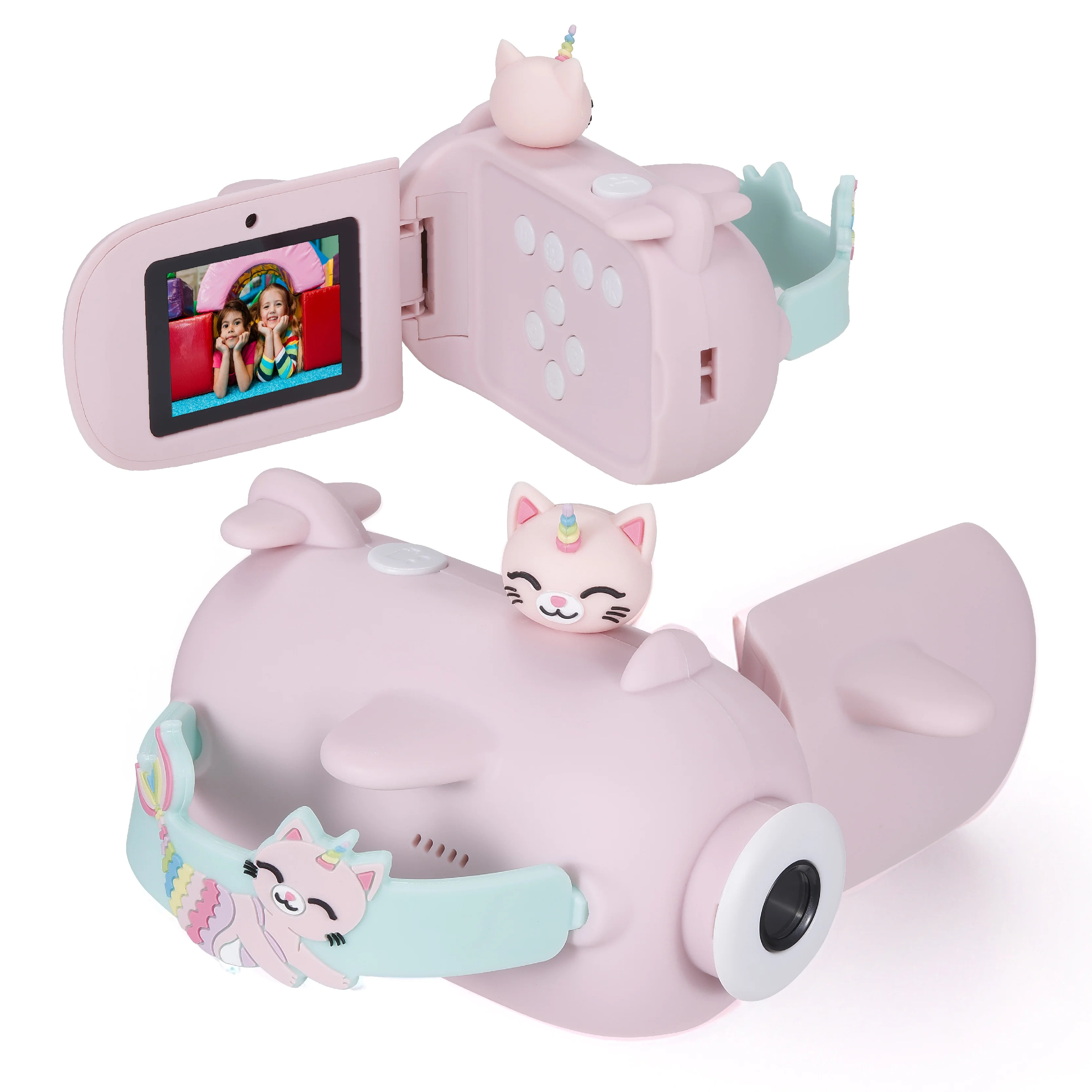 Vivitar Kidztech Camcorder for Kids, Pink Kitticorn Digital Video Camera, Digital Zoom, Micro SD,... | Walmart (US)