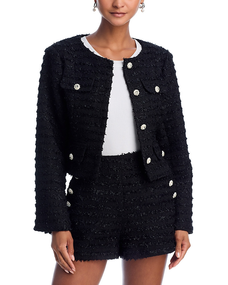 Aqua Flap Pocket Tweed Blazer - Exclusive | Bloomingdale's (US)