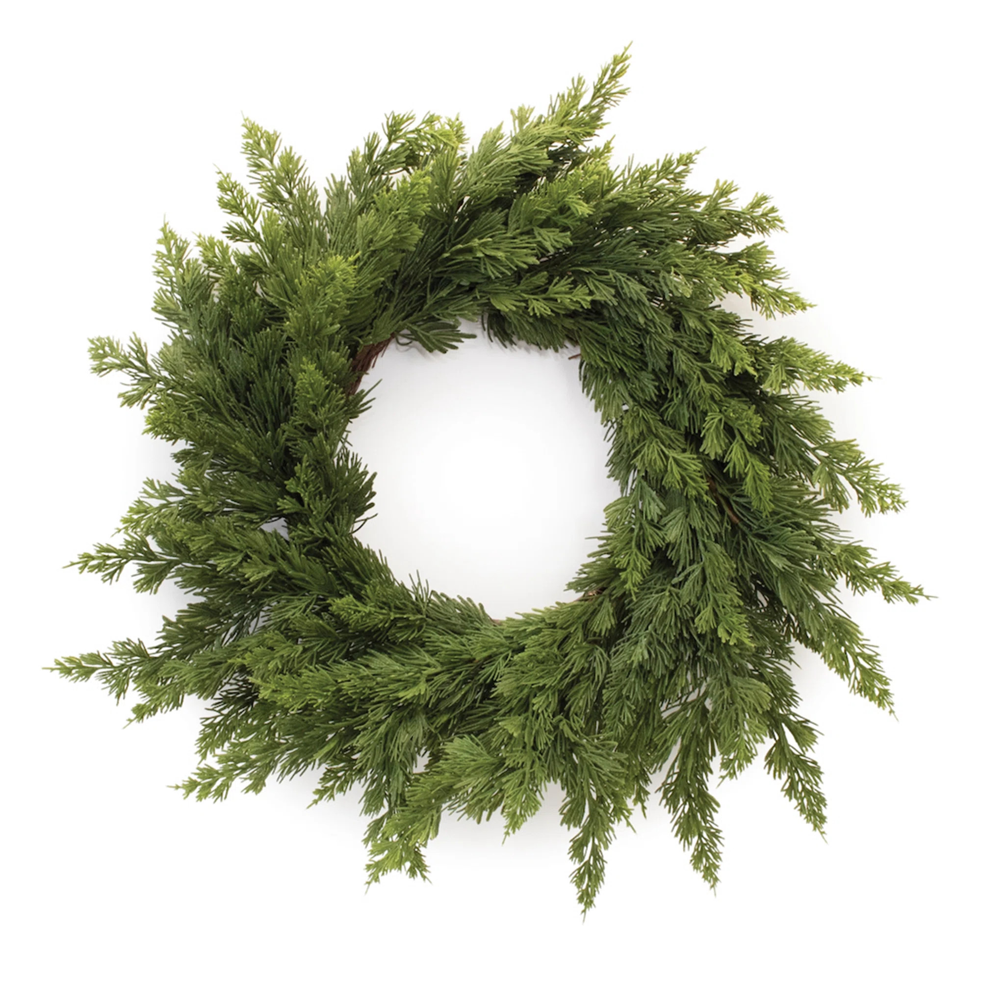 Variegated Pine Wreath | Wayfair North America