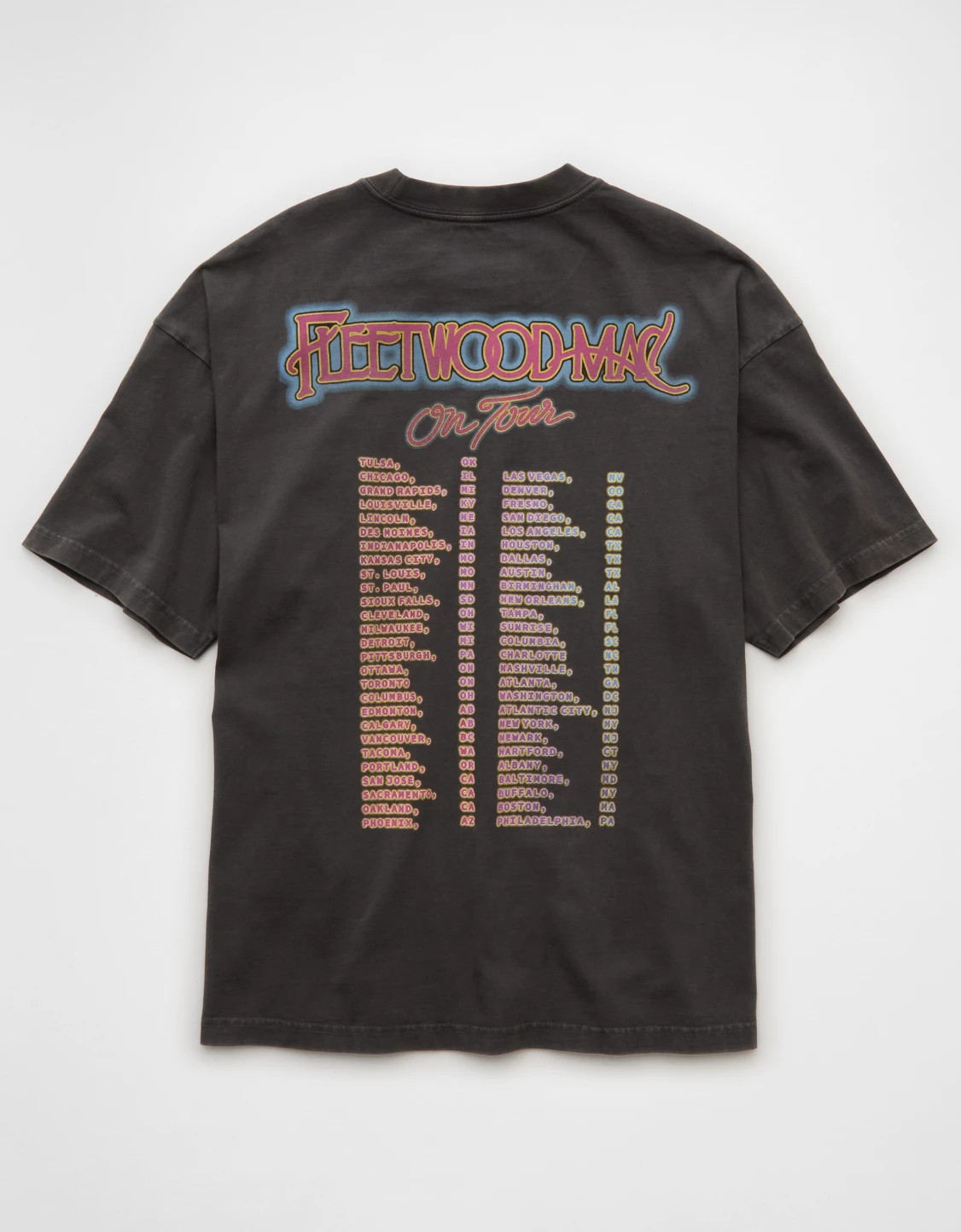 AE Boxy Fleetwood Mac Graphic T-Shirt | American Eagle Outfitters (US & CA)