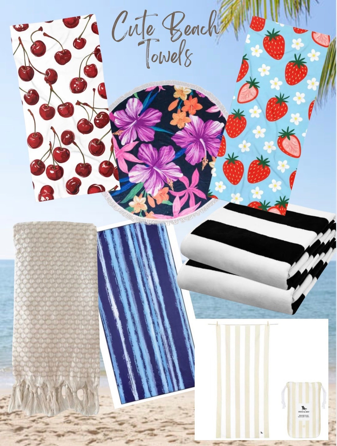 Why not get a great beach towel for the pool or beach? If it is bright and colorful, you definitely know it is yours! #beachtowel #pooltowel 

#LTKSeasonal #LTKSwim #LTKTravel