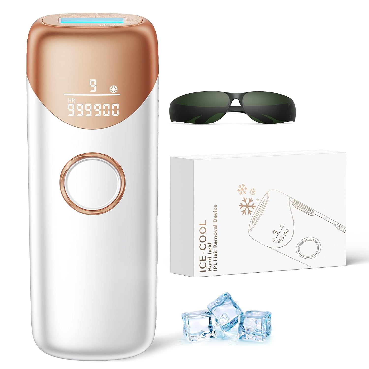 Ubroo Laser Hair Removal with 5℃ Ice Cooling,Hand-held Hair Removal Device IPL Hair Removal for... | Amazon (US)