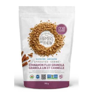 One Degree Cinnamon Flax Granola | Well.ca