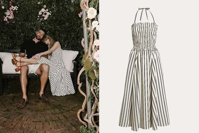 Taylor Swift Engagement Dress Ralph Lauren Striped Silk Blend Size XS NWT | eBay US