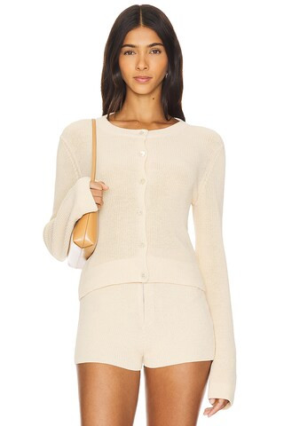 Aya Muse Lysi Cardigan in Biscuit from Revolve.com | Revolve Clothing (Global)