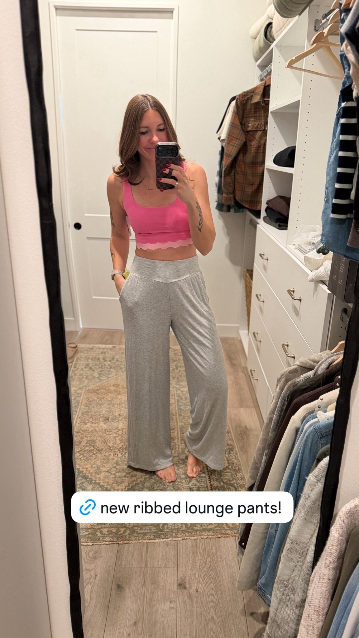 Just got these new ribbed lounge pants from target and already added another color to my cart! They are so comfortable, you know I love a good lounge pant! Wearing a S  

#LTKActive #LTKTall #LTKFindsUnder50