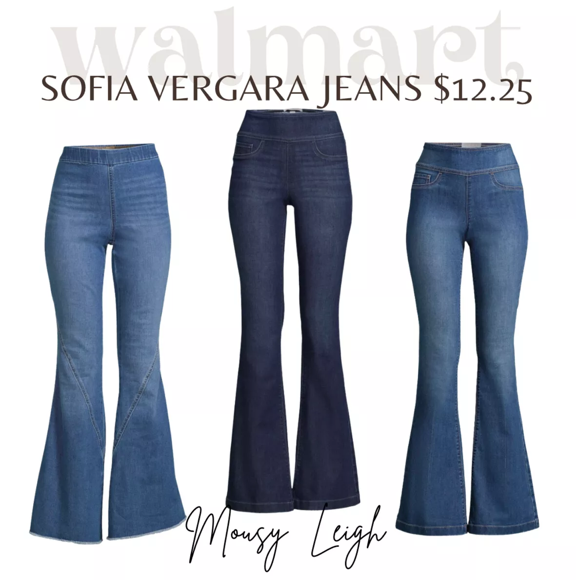 Sofia Jeans by Sofia Vergara Women's Melisa High Waist Flare Jeans 