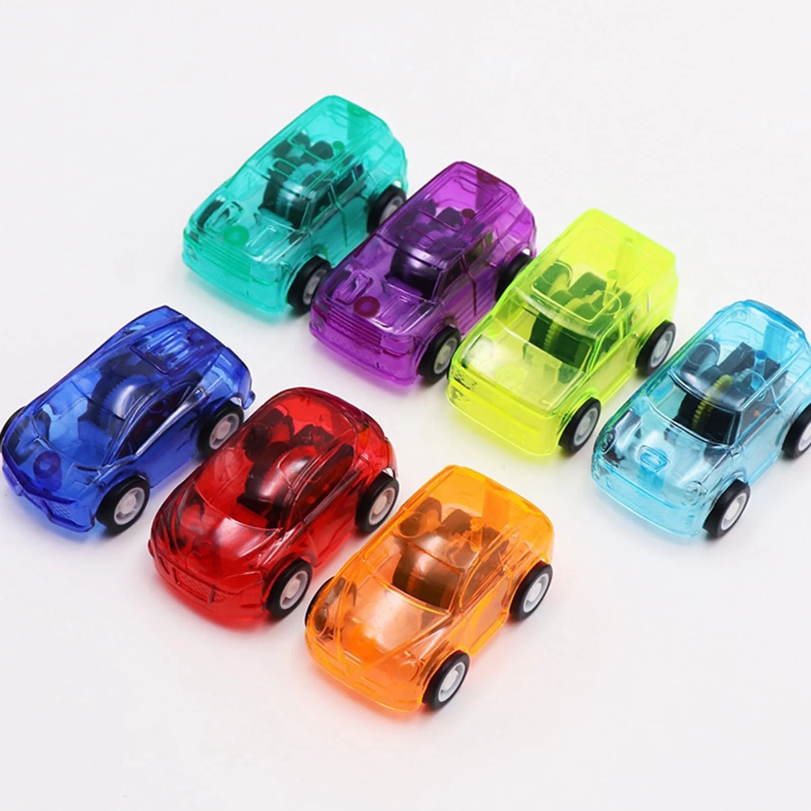StarBay Plastic Toy Car Candy Color Transparent Plastic Mini Pull Back Car Model for Children Kid... | Walmart (US)