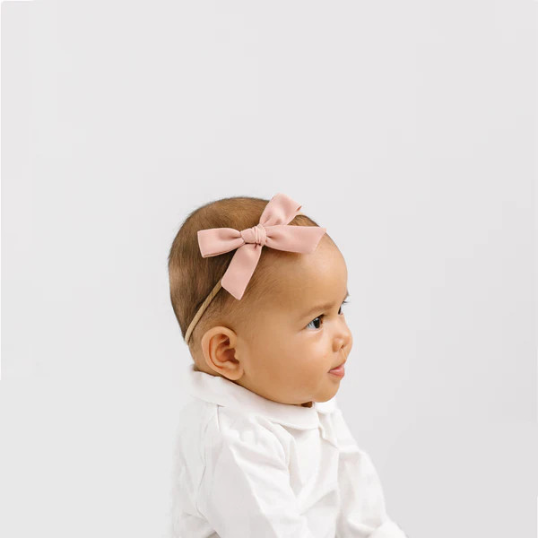 Stylish Three-Bow Subscription - Mini Nylon Headband Set (Shipping Included) | Little Poppy Co