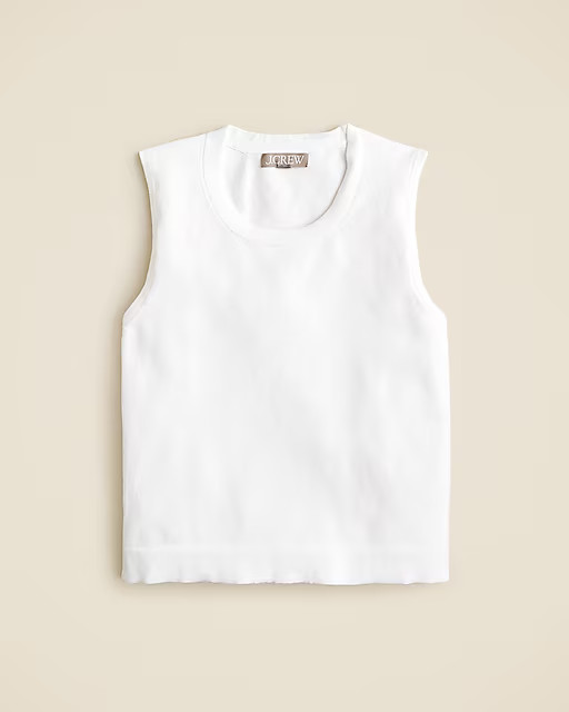 Sweater shell in premium ultra-fine cotton blend | J. Crew US