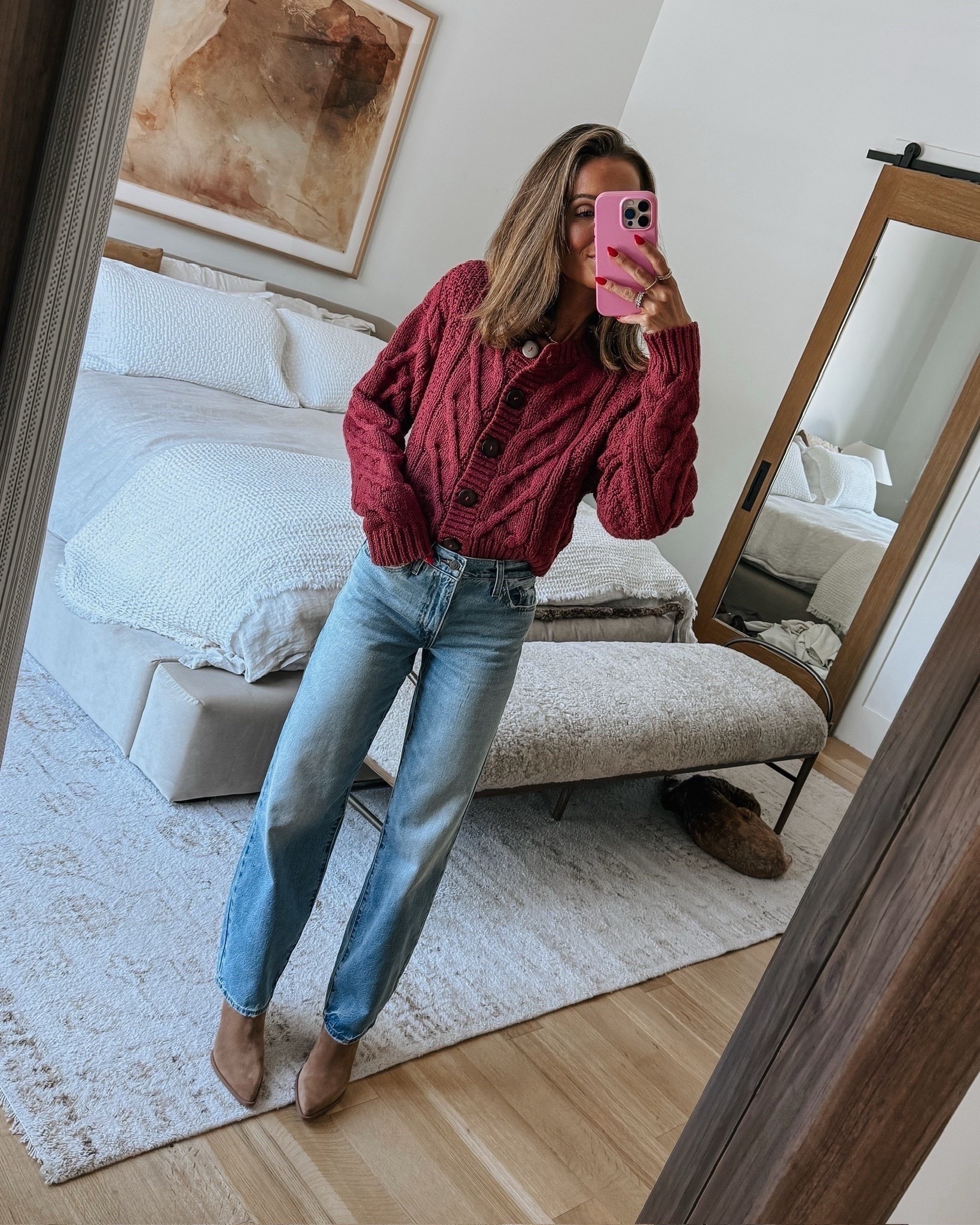 jeans and sweater both marked down big time! 🫶🏼

#LTKSaleAlert