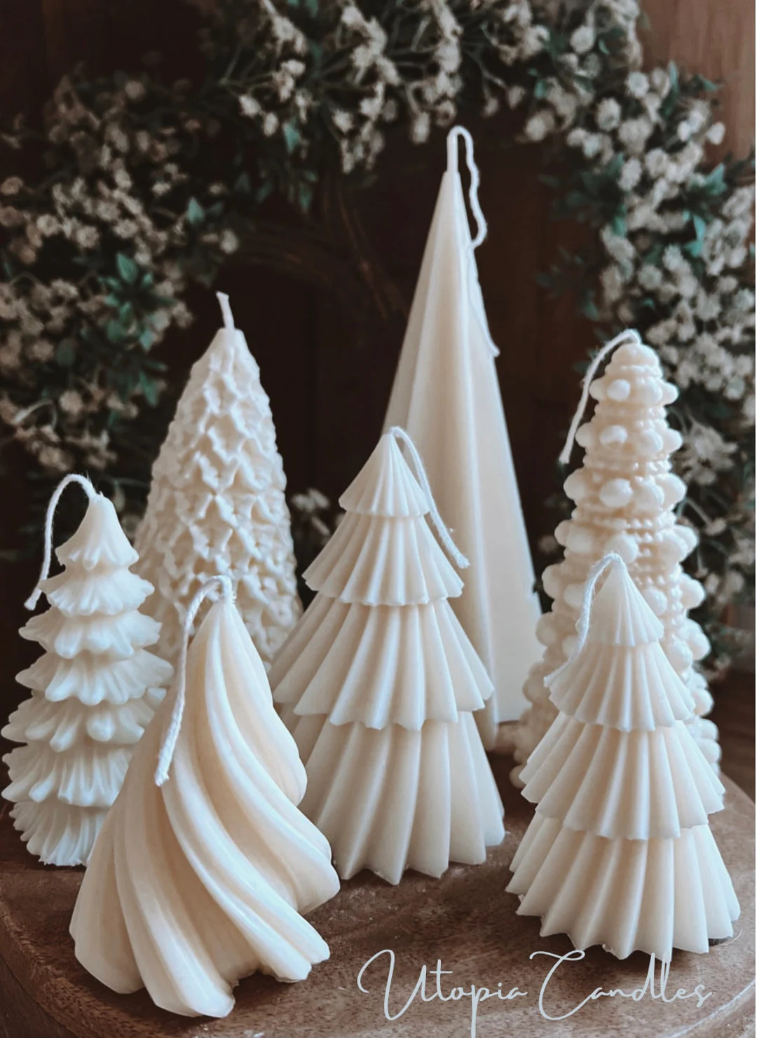 Christmas Tree Candles Handmade Candles Decor Trees Ornaments Soy Wax Candles - Etsy UK | Etsy (US)