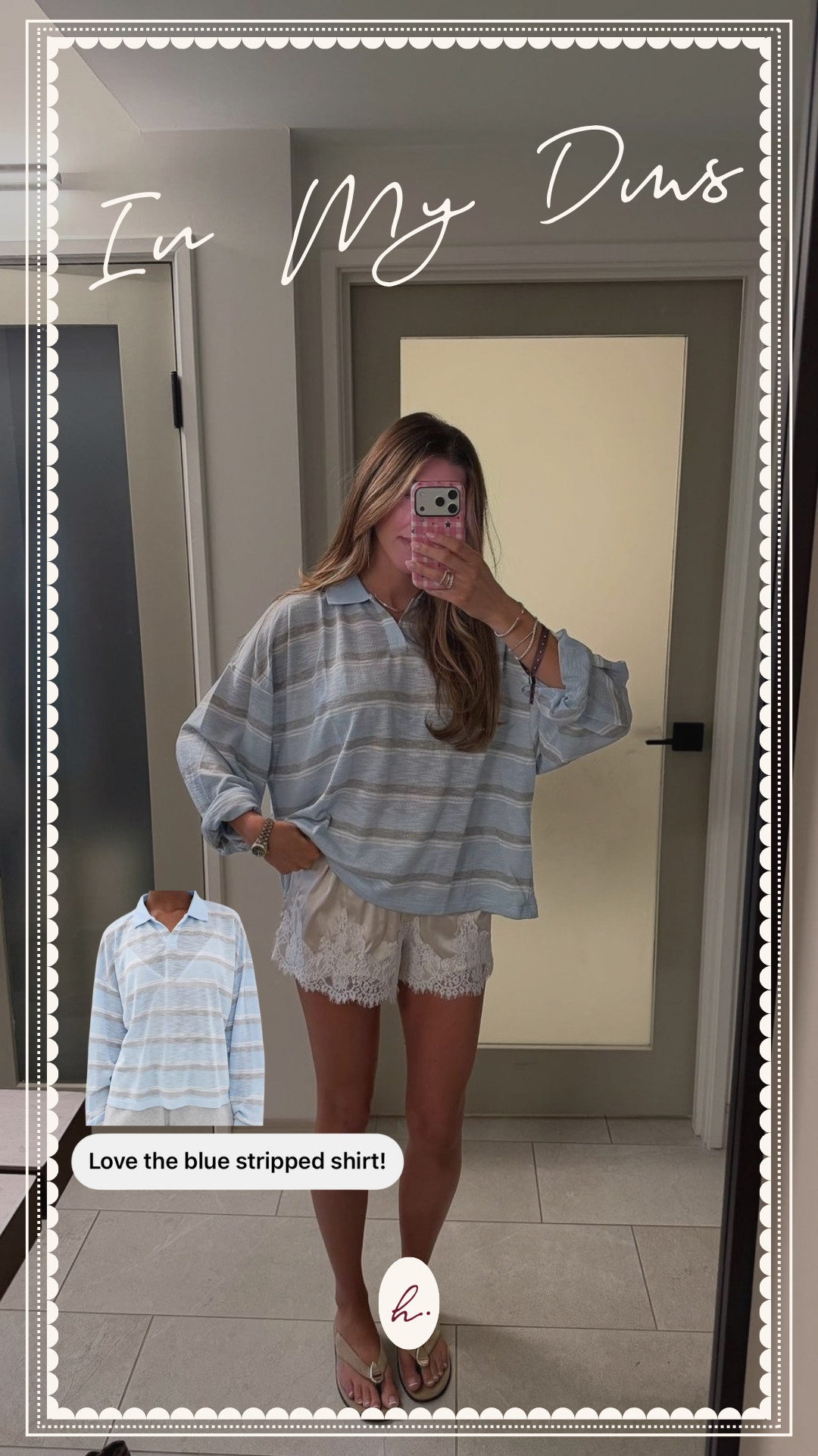 In My DMs - Your favorite striped shirt comes in blue! 

 #LTKgrwm #LTKootd #LTKmomlife